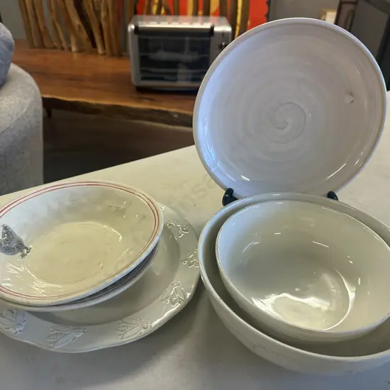 C&C Interiors Chicken Bowls, Jongela Collection Serving Bowls, Platters Etc