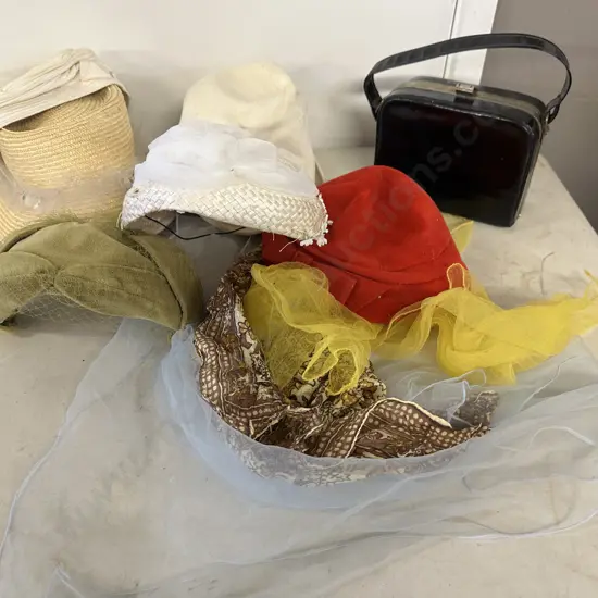 Vintage Handbag, Scarves & Hats
