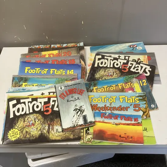 Box Lot Assorted Footrot Flats Books