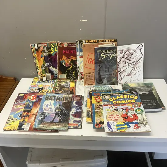 Box Lot Assorted Comics, Graphic Novels & Books