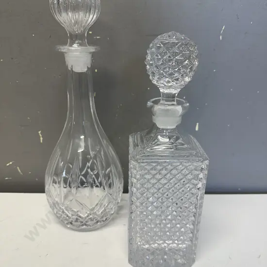 Vintage Crystal Decanters x 2