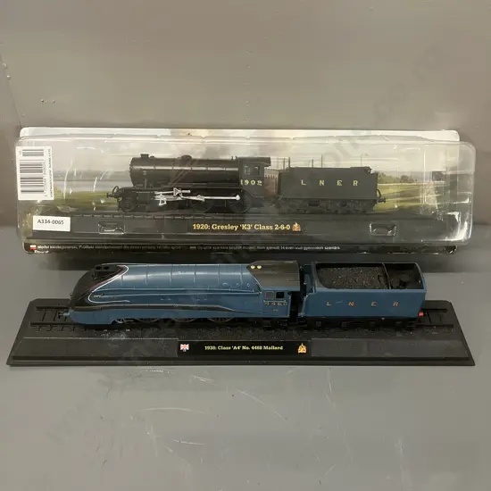 1938 Class 'A4' No.4468 Mallard & 1920 Gresley 'K3' Class 2-6-0 Locomotives - 1:76 Scale Static Models