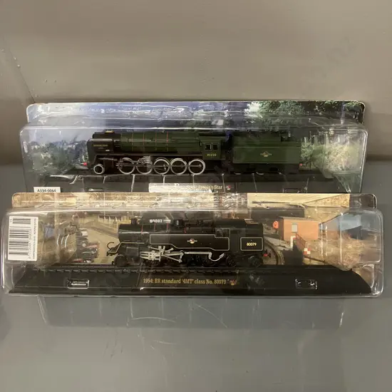 1954 BR Standard '4MT' Class No.80079 & 1960 Class '9F' No.92220 Evening Star Locomotives - 1:76 Scale Static Models