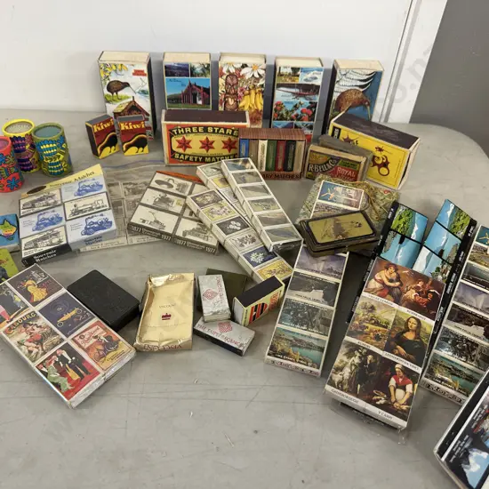 Assorted Vintage Match Boxes Including Souvenir Matches Etc