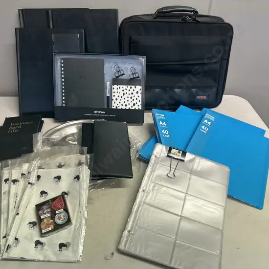 Compaq Laptop Bag, Business Card Files Etc