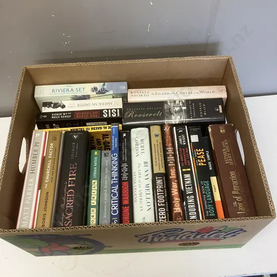 Box Lot Assorted Books