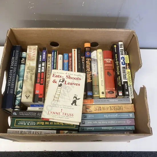 Box Lot Assorted Books