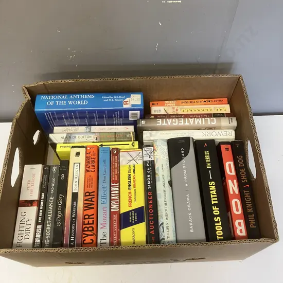 Box Lot Assorted Books