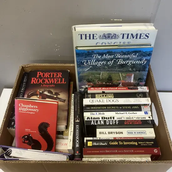 Box Lot Assorted Books