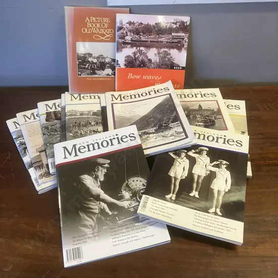 Picture Book Of Waikato, Bow Waves On The Waikato With 16 x NZ Memories Magazines