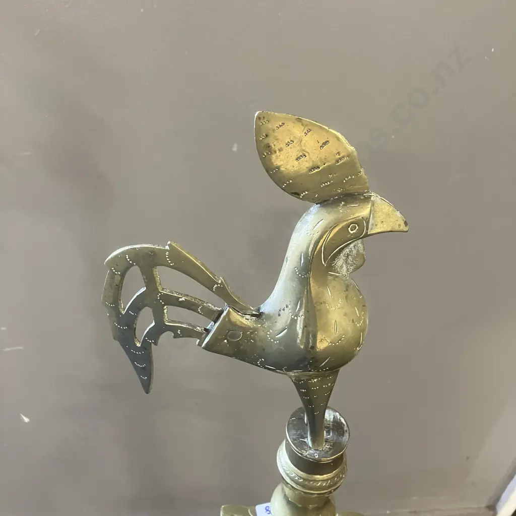 Handmade 92cm Tall Brass Annapakshi Kuthu Vilakku - Traditional Oil Lamp Image 1++