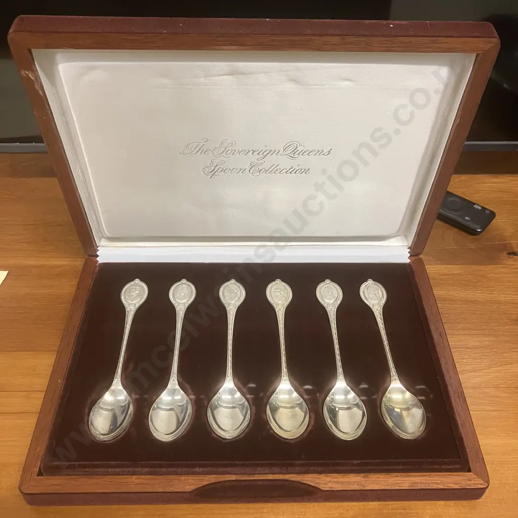Franklin Mint The Sovereign Queens Spoon Collection, Limited Edition With COA Image 1++