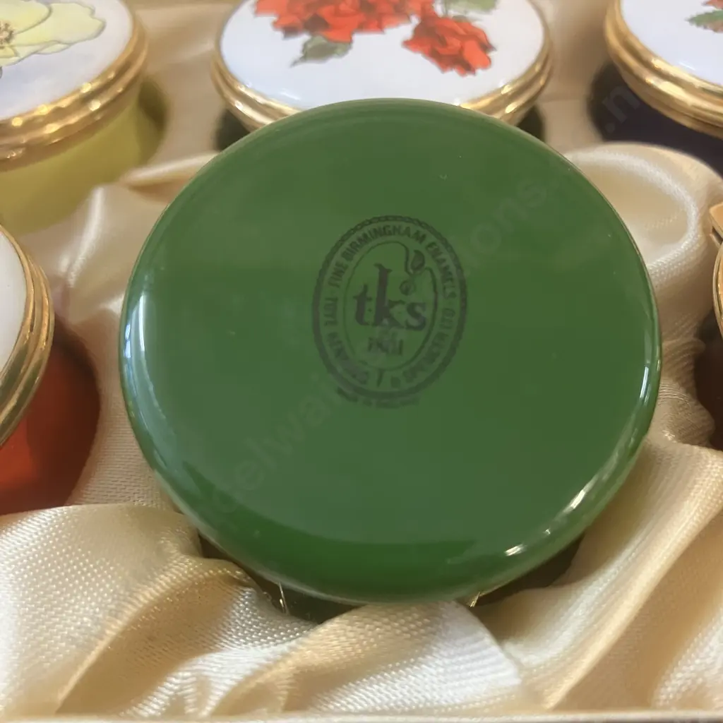 Toye Kenning Spencer London Hand Painted Enamels - Royal National Rose Society, Limited Edition 74 / 1000 With COA Image 1++