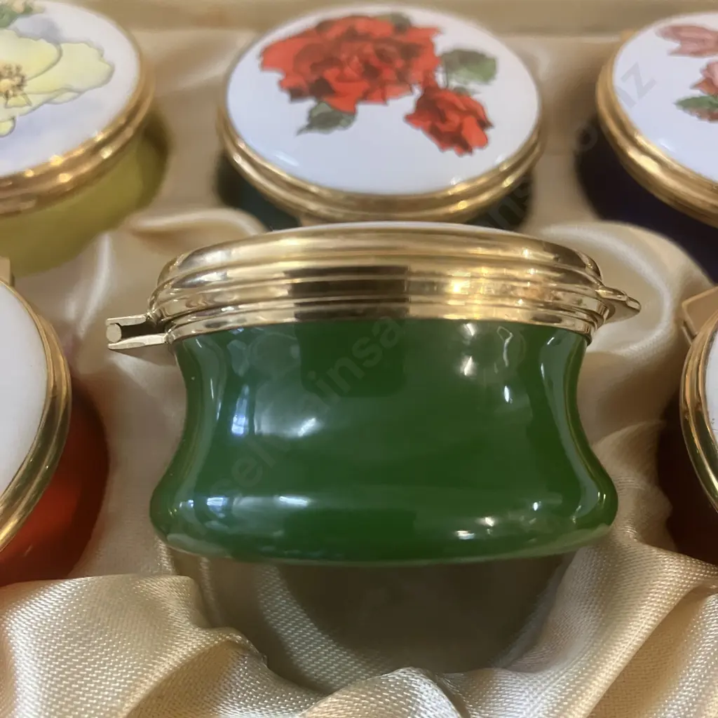 Toye Kenning Spencer London Hand Painted Enamels - Royal National Rose Society, Limited Edition 74 / 1000 With COA Image 1++