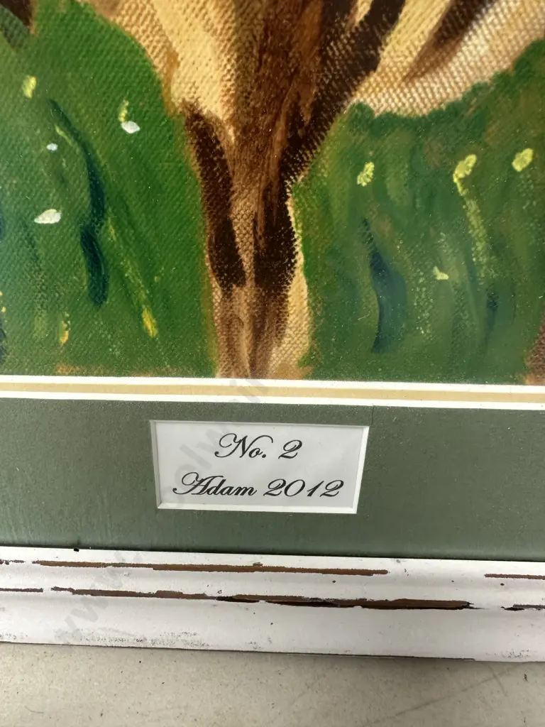 Framed Artwork Cow No 2 2012 H60,W49cm. Image 1++