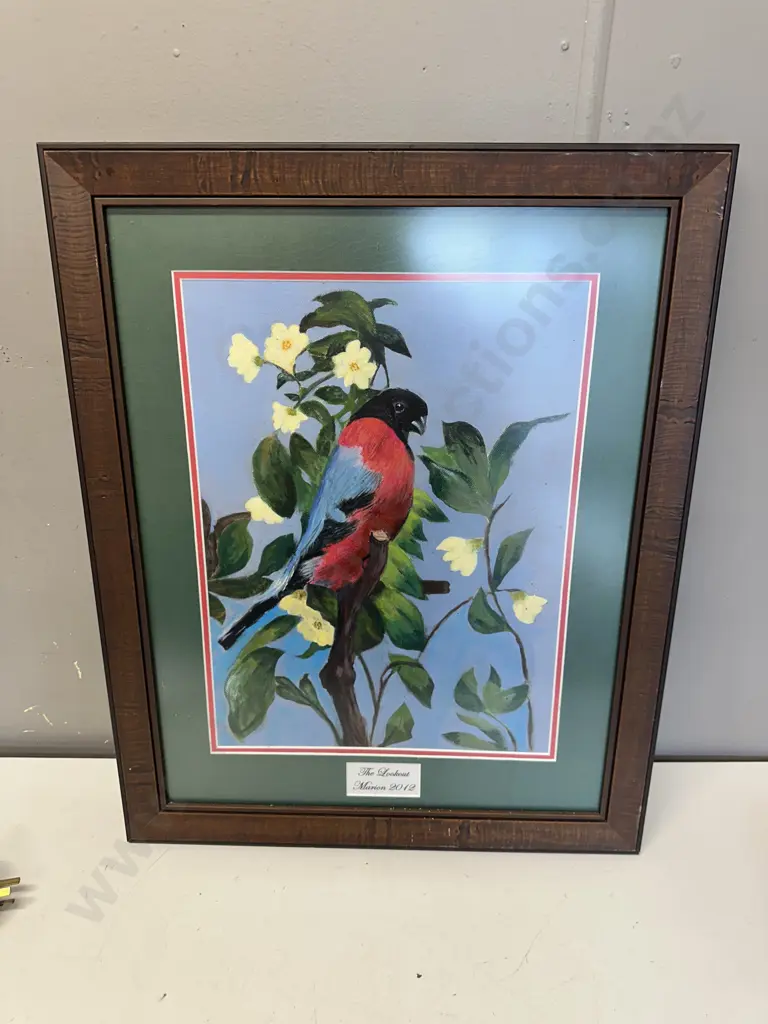 Framed Oil On Board The Lookout Marion 2012 H59,W48cm. Image 1++