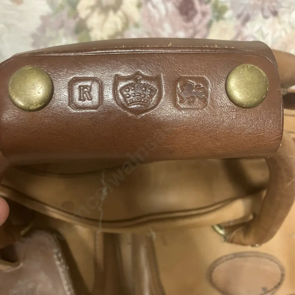 Vintage Polo Ralph Lauren Mens Brown Leather Satchel Messenger Bag Image 1++