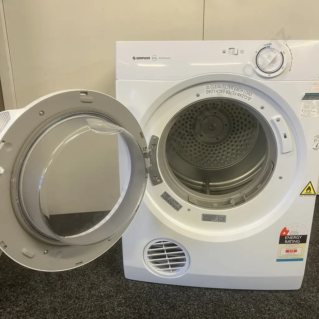 Simpson 4.5Kg EziLoader Clothes Dryer SDV45719WA Image 1++