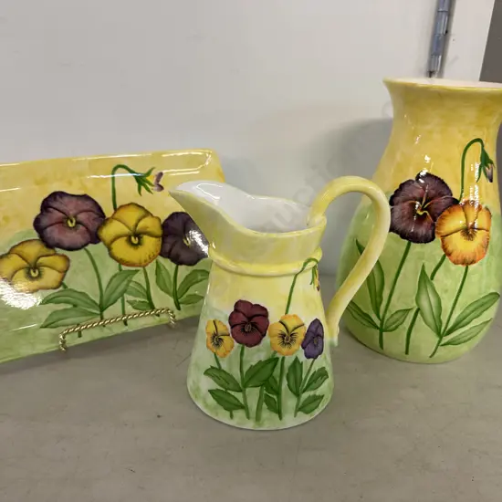 Martin Vale Australia Vase, Jug & Platter Designed By Greg.M.Vale