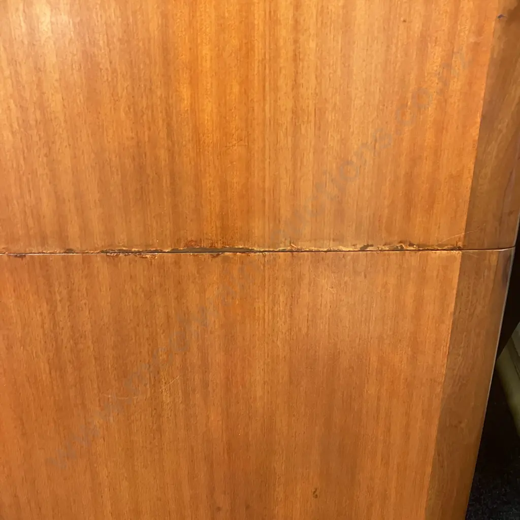 A Jon Jansen Dining Table With Centre Extension. 164 x 90cm With 46cm Extension - Leg Needs Repair (As Found Condition) Image 1++