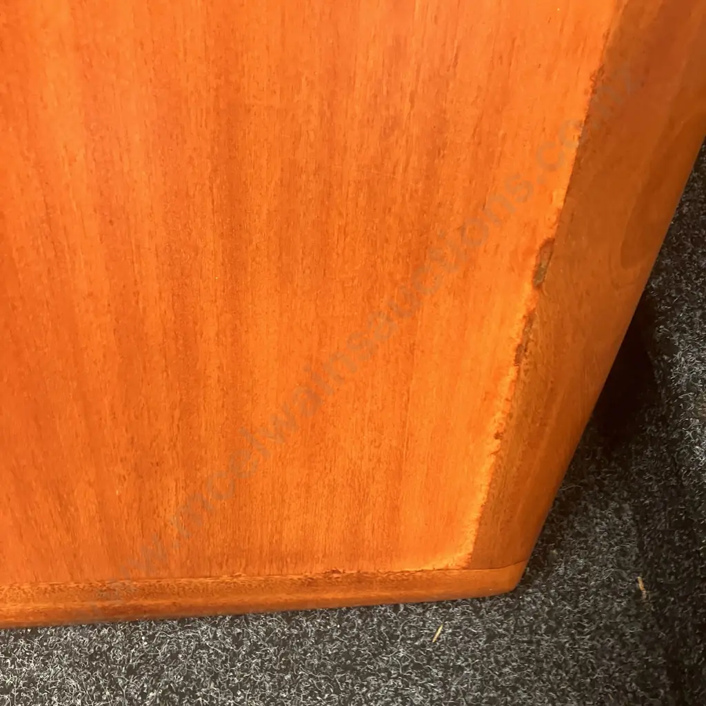 A Jon Jansen Dining Table With Centre Extension. 164 x 90cm With 46cm Extension - Leg Needs Repair (As Found Condition) Image 1++