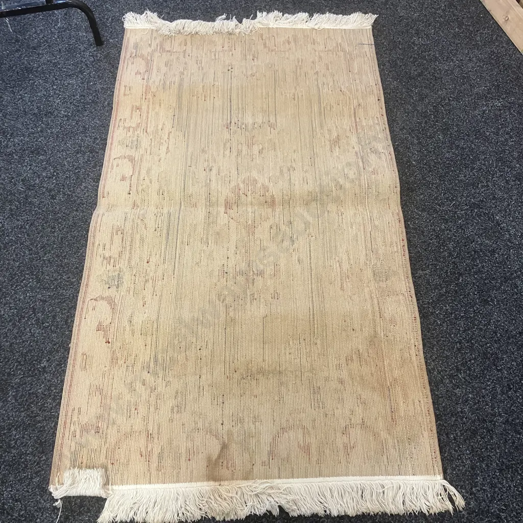 Floor Rug With Tassels - Red, Brown & Black Colours. 172 x 91cm Image 1++
