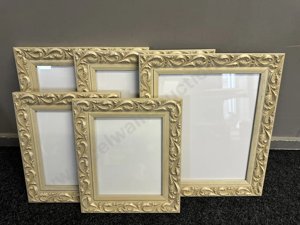 Assorted Vintage French Style Ornate Frames x5 Image 1++