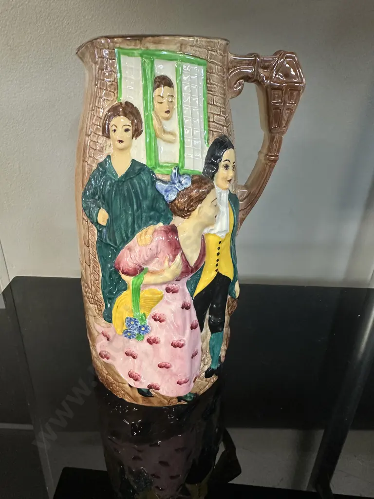 Vintage Burleigh Ware Pitcher 'Sally In The Alley' H25cm. Image 1++