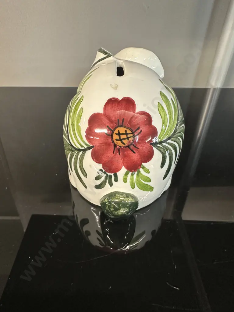 Vintage Ceramic Rabbit Money Bank With Stopper H11,W24cm. Image 1++