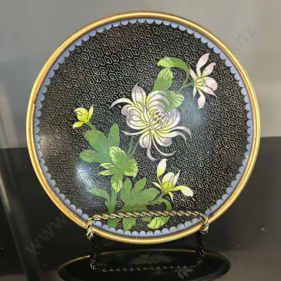 Vintage Cloisonne Plate Dia18cm.