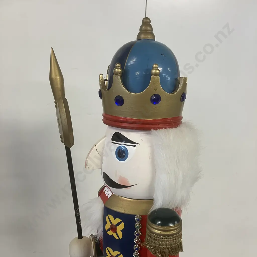 Pair of 80cm Christmas Nutcracker Figures (As Found) Image 1++