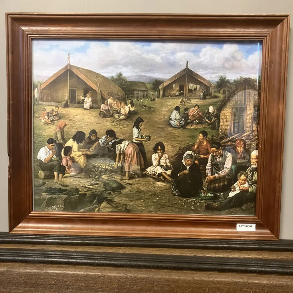 The Time Of Kai 1907 Gottfried Lindauer Framed Glazed Print, 36 x 45cm Image 1++