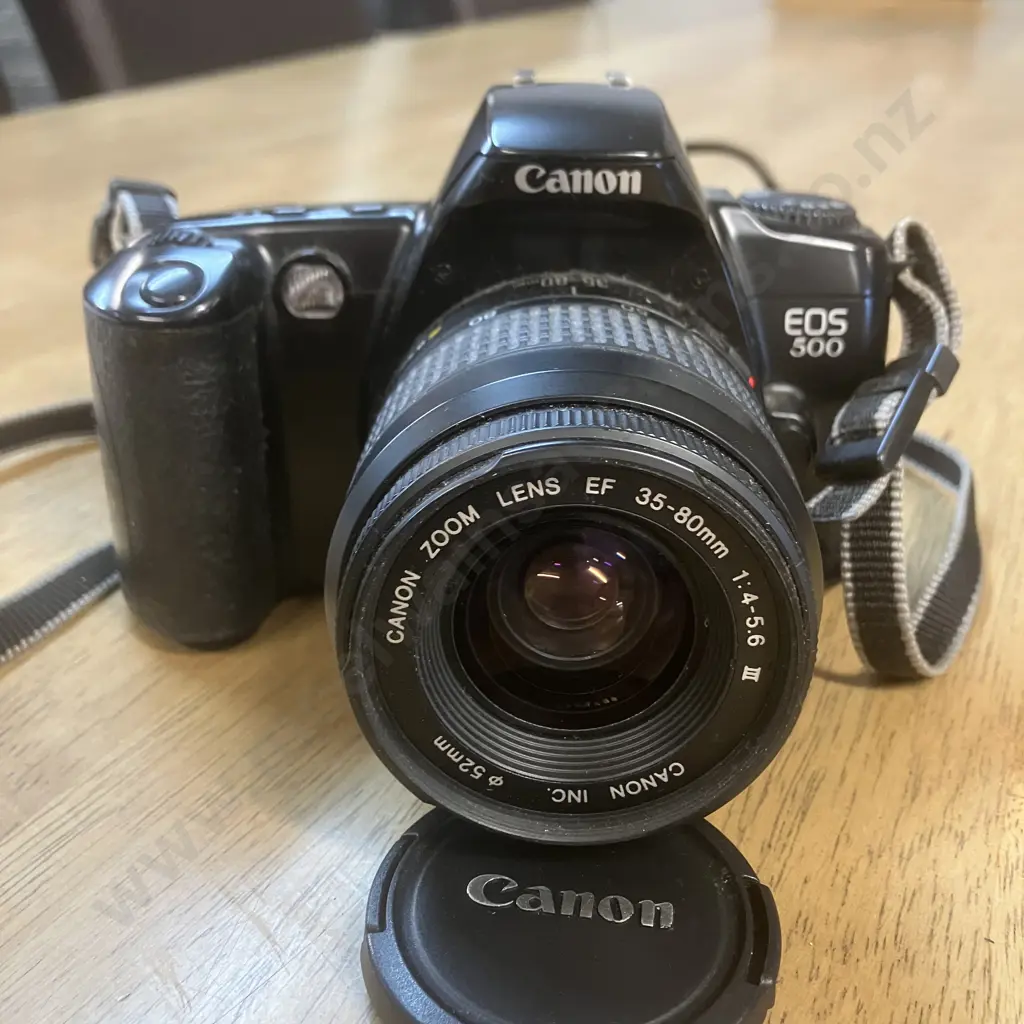 Canon EOS 500 With Canon Zoom EF 35-80mm f/4-5.6 III Lens & Strap Image 1++