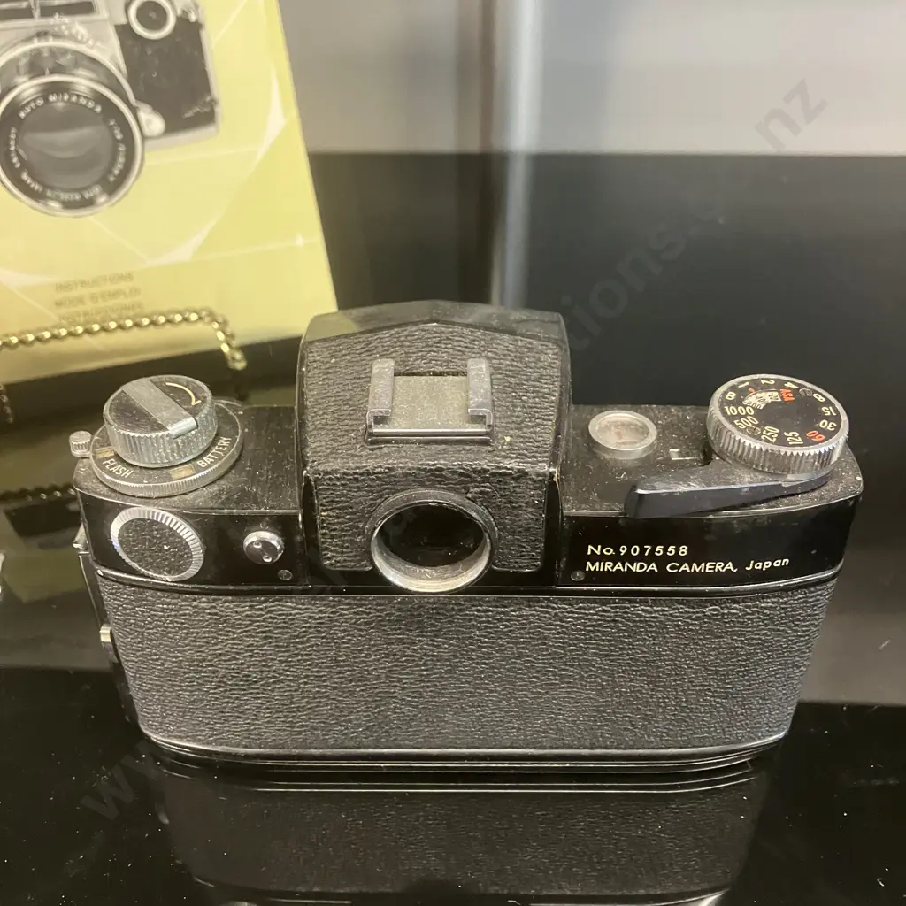 Miranda Sensorex Model C Camera #907558, Black, With Auto Miranda 1:1.4 f=50mm Lens, Manual- 1970 Japan Image 1++
