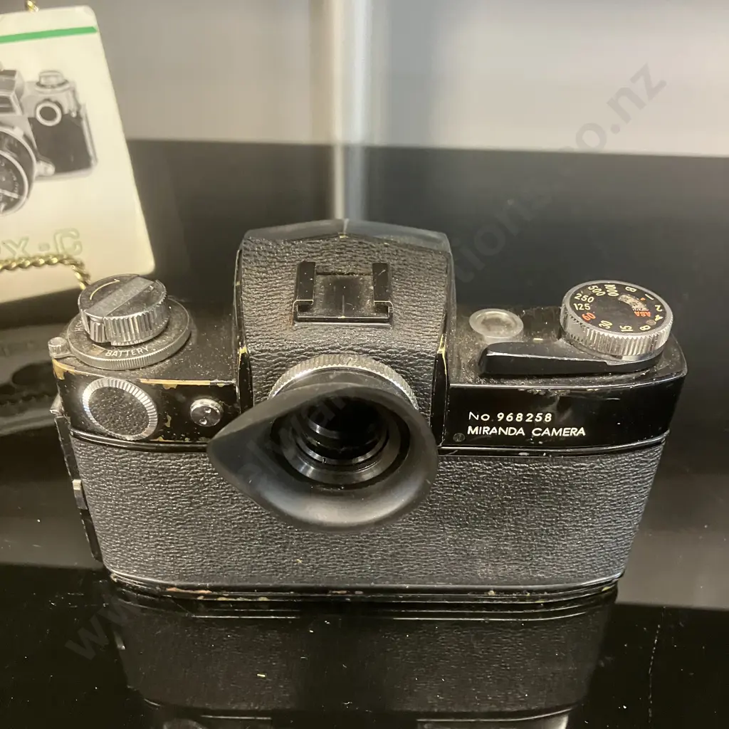 Miranda Sensorex Model C Camera #968258, Black, With Auto Miranda 1:1.4 f=50mm Lens, Manual- 1970 Japan Image 1++