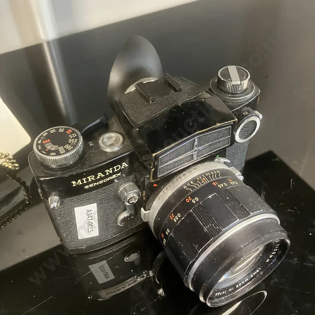Miranda Sensorex Model C Camera #968258, Black, With Auto Miranda 1:1.4 f=50mm Lens, Manual- 1970 Japan Image 1++