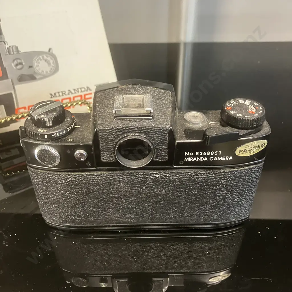 Miranda Sensorex II MC AiC Camera #8368851, Black, Auto Miranda 1:1.8 f=50mm Lens, Manual - Japan 1972 Image 1++