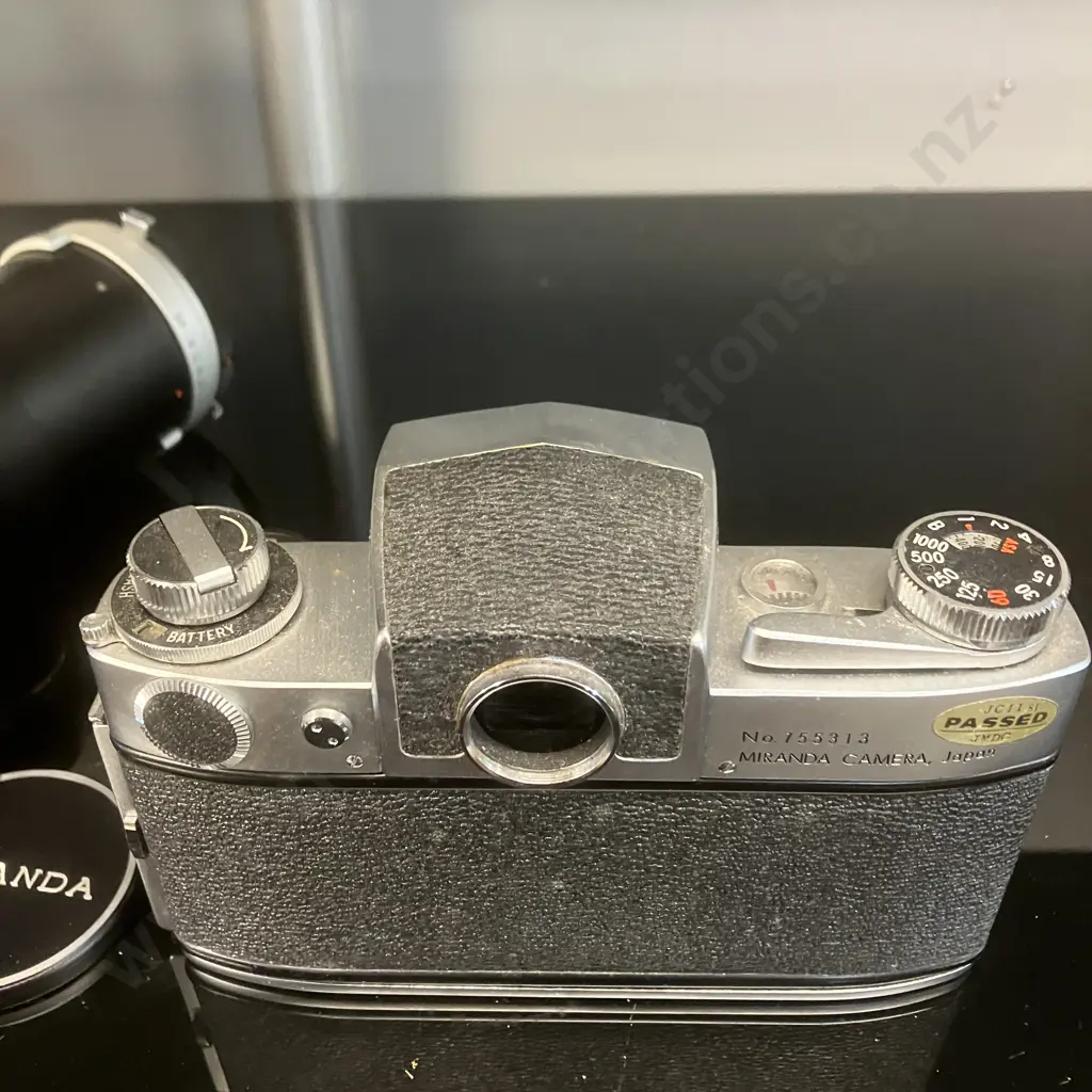 Miranda Sensorex Camera #755313, Auto Miranda 1:1.9 f=50mm & 1:4.5 f=90-230mm Zoom Lens, Manuals - 1967 Japan Image 1++