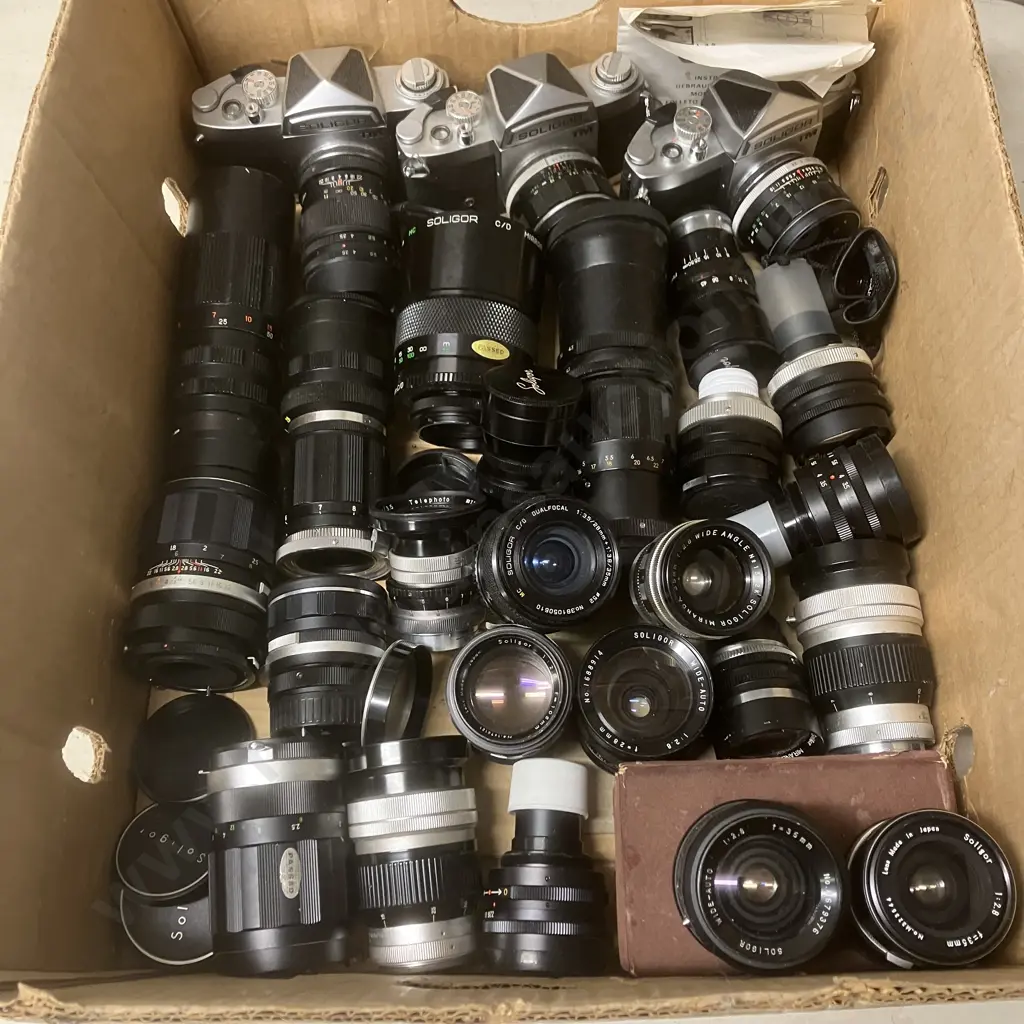 Soligor TM Cameras & Assorted Lenses Image 1++