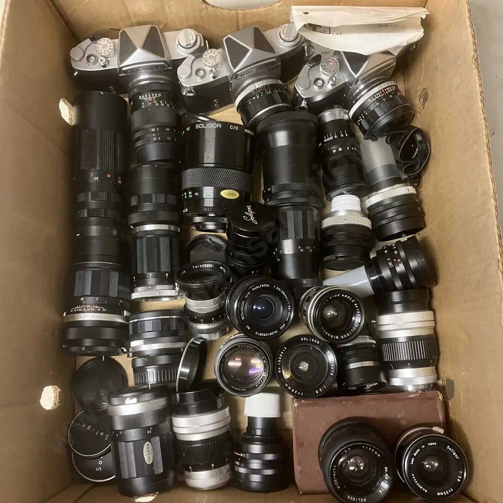 Soligor TM Cameras & Assorted Lenses Image 1++