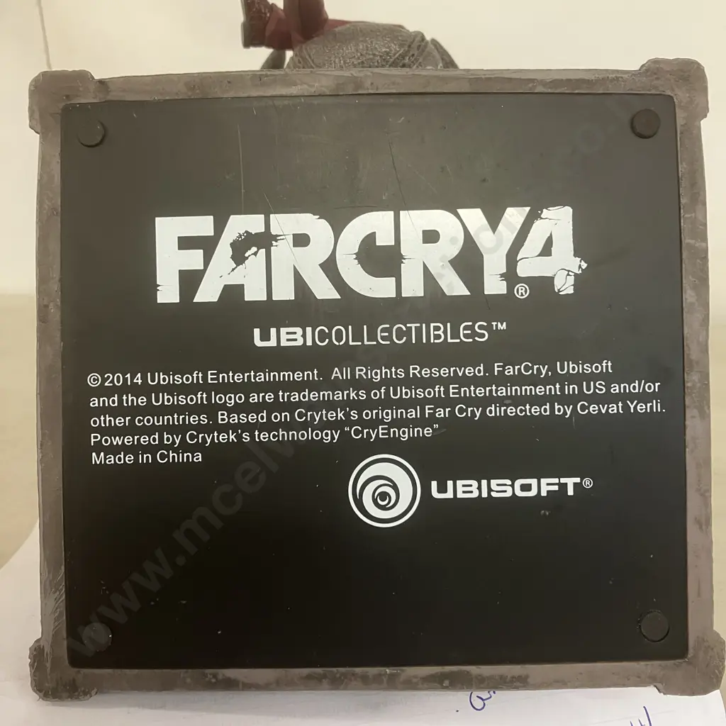 Far Cry 4 Pagan Min Figurine On Elephant Throne With Display Box, Map & Poster - 2014 UBICollectibles Image 1++