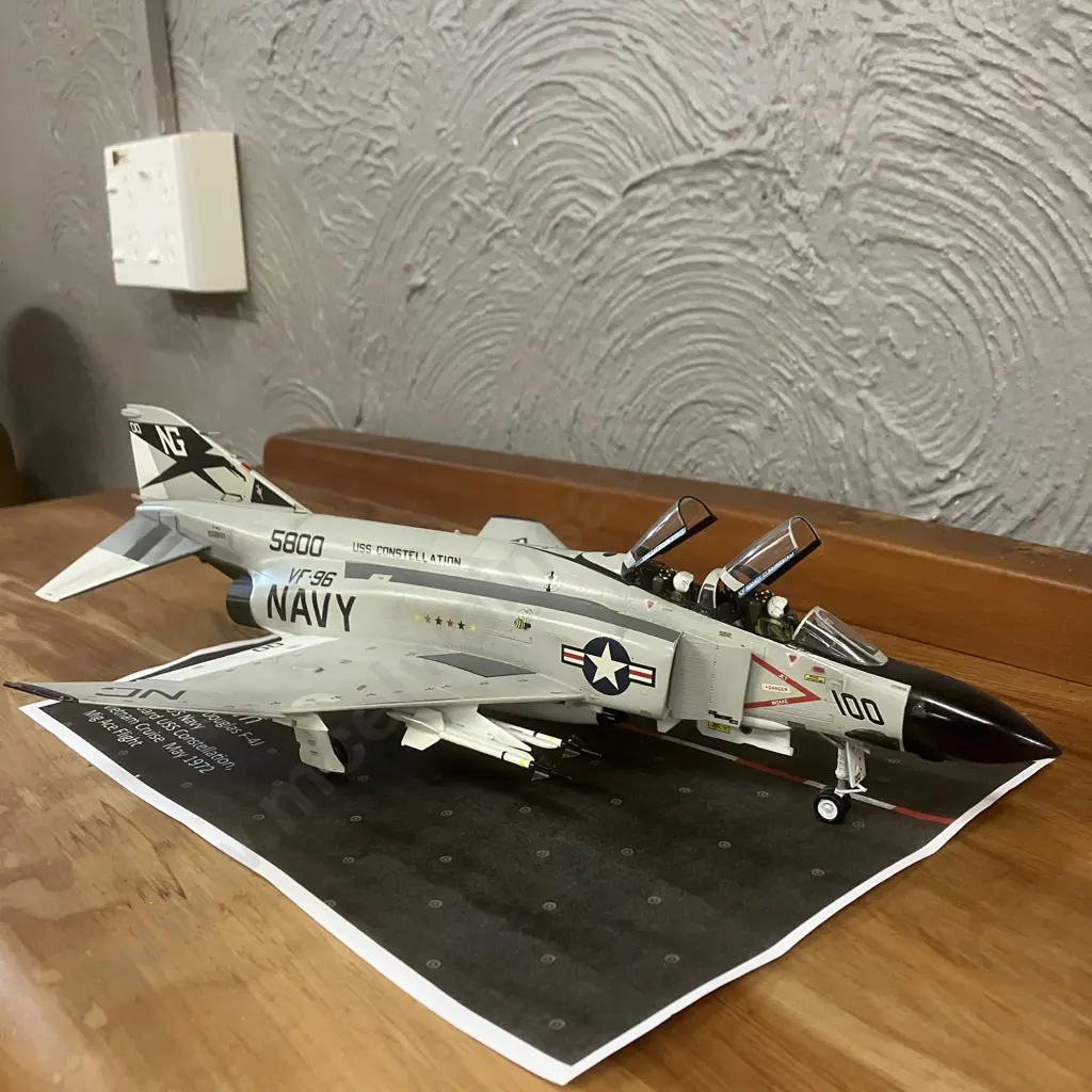1:48 USN McDonnell Douglas F-4J Phantom - Lt Randy Cunningham VF96 Fighting Falcons (USA First Ace Pilot Since Korea) Image 1++