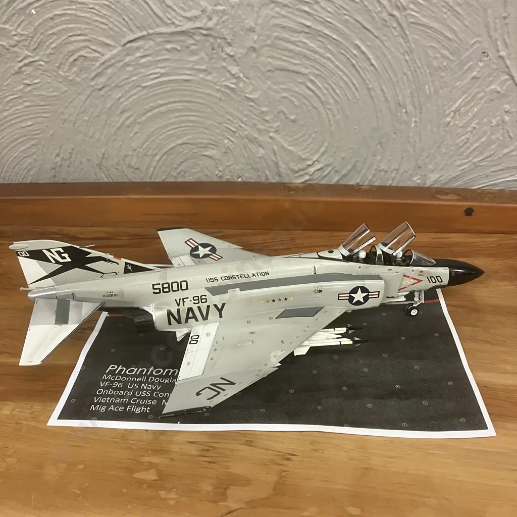 1:48 USN McDonnell Douglas F-4J Phantom - Lt Randy Cunningham VF96 Fighting Falcons (USA First Ace Pilot Since Korea) Image 1++