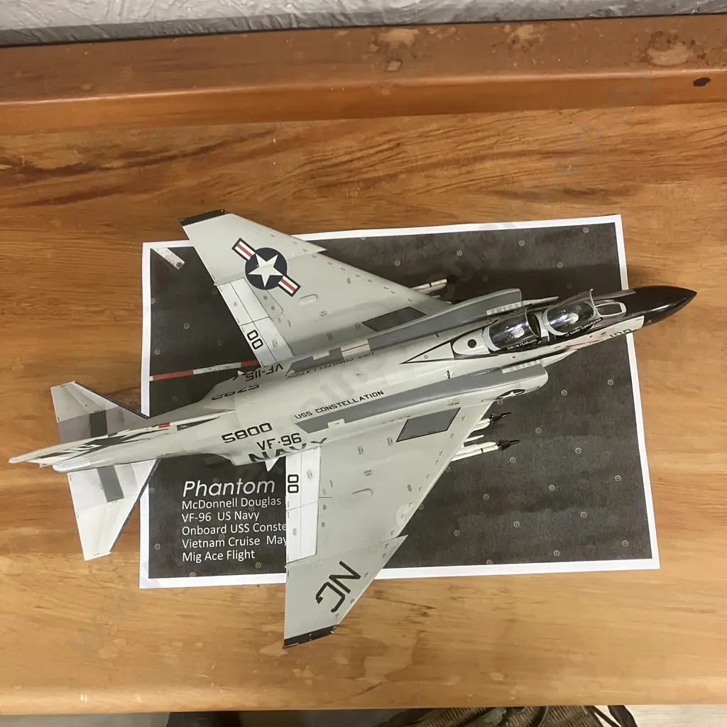 1:48 USN McDonnell Douglas F-4J Phantom - Lt Randy Cunningham VF96 Fighting Falcons (USA First Ace Pilot Since Korea) Image 1++