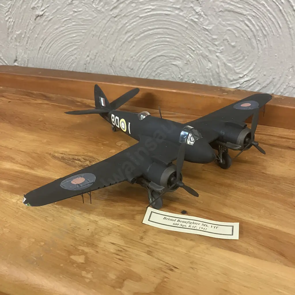 1:48 RAF Bristol Beaufighter Mk.VIF 600 Squadron. Night Fighter, June 1942 to August 1944, Night Camouflage Paint Scheme Image 1++