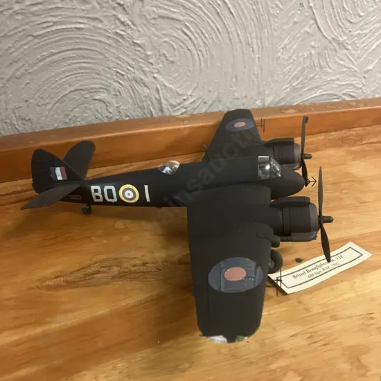1:48 RAF Bristol Beaufighter Mk.VIF 600 Squadron. Night Fighter, June 1942 to August 1944, Night Camouflage Paint Scheme