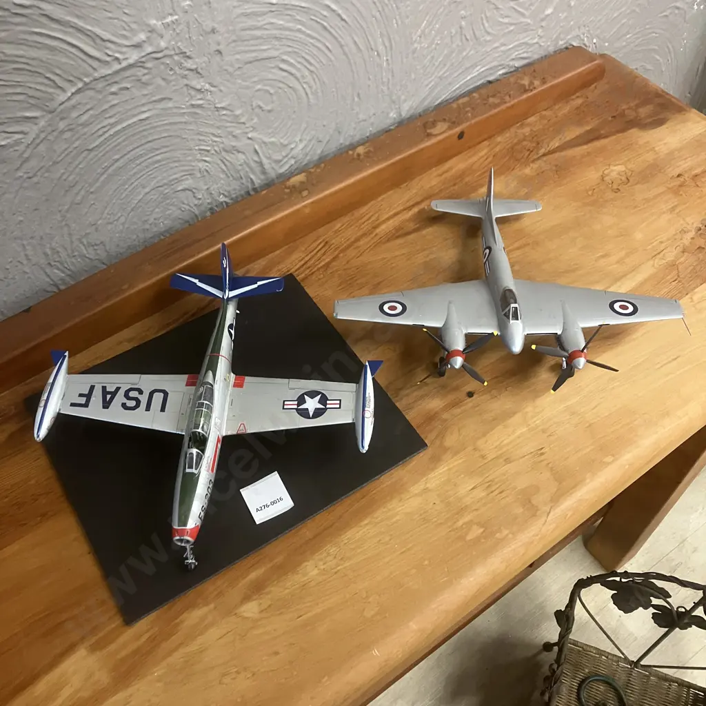 1:48 de Havilland DH.103 Hornet RAF 33 Squadron Butterworth Malaya 1954 & USAF F-84G ThunderJet Image 1++