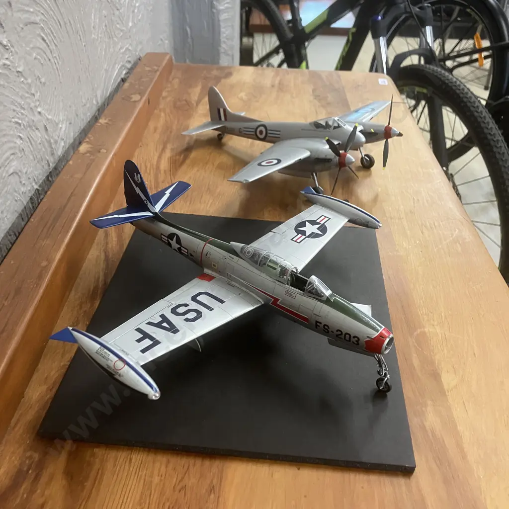 1:48 de Havilland DH.103 Hornet RAF 33 Squadron Butterworth Malaya 1954 & USAF F-84G ThunderJet Image 1++