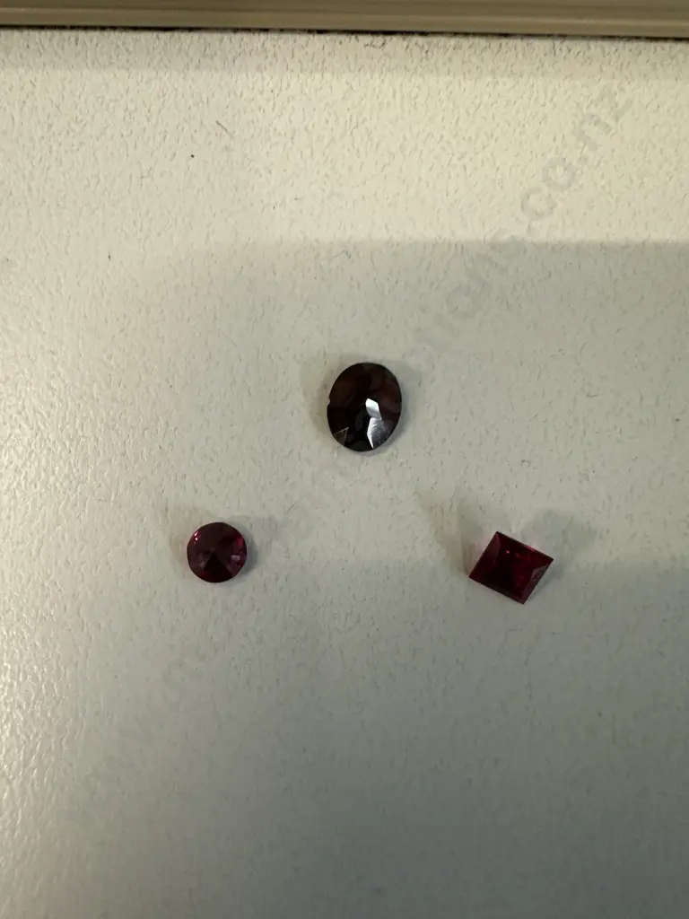 Assorted Gemstones Including Ruby Princess Cut, Round Cut Etc Image 1++