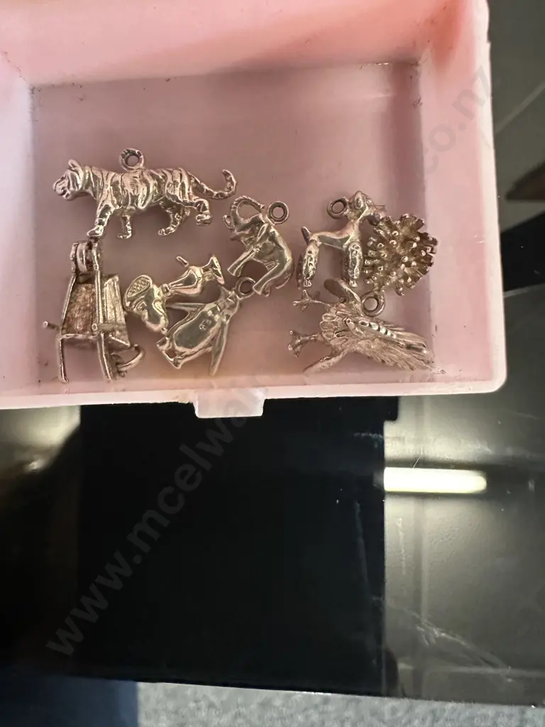 Selection Of Vintage Silver Plated Charms Image 1++